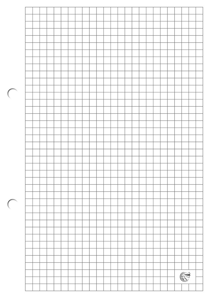 Wkład do segregatora A4, kratka, 100 kartek, Interdruk